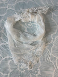 White Lace Scarf Necklace