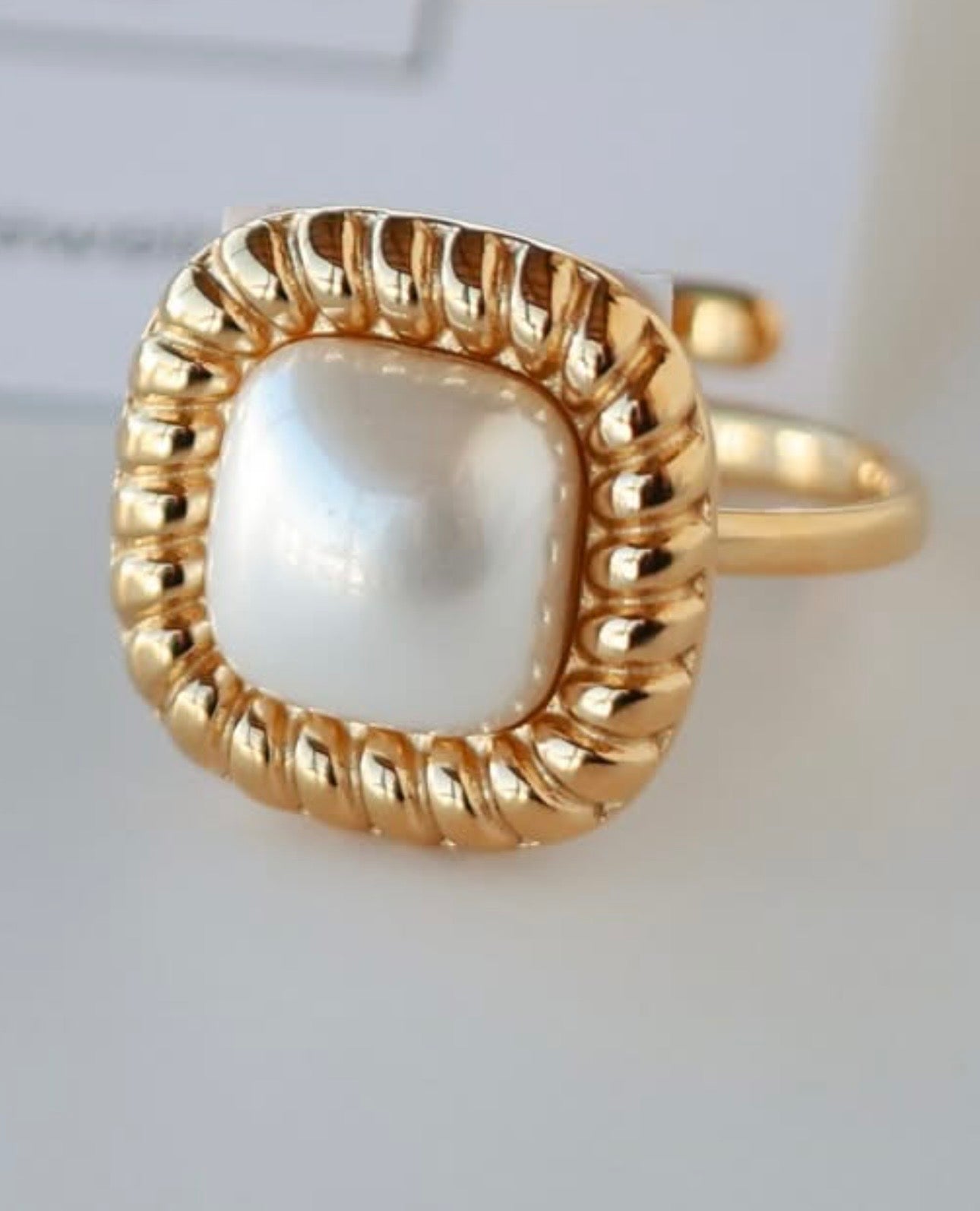 Endless Pearl Adjustable Ring
