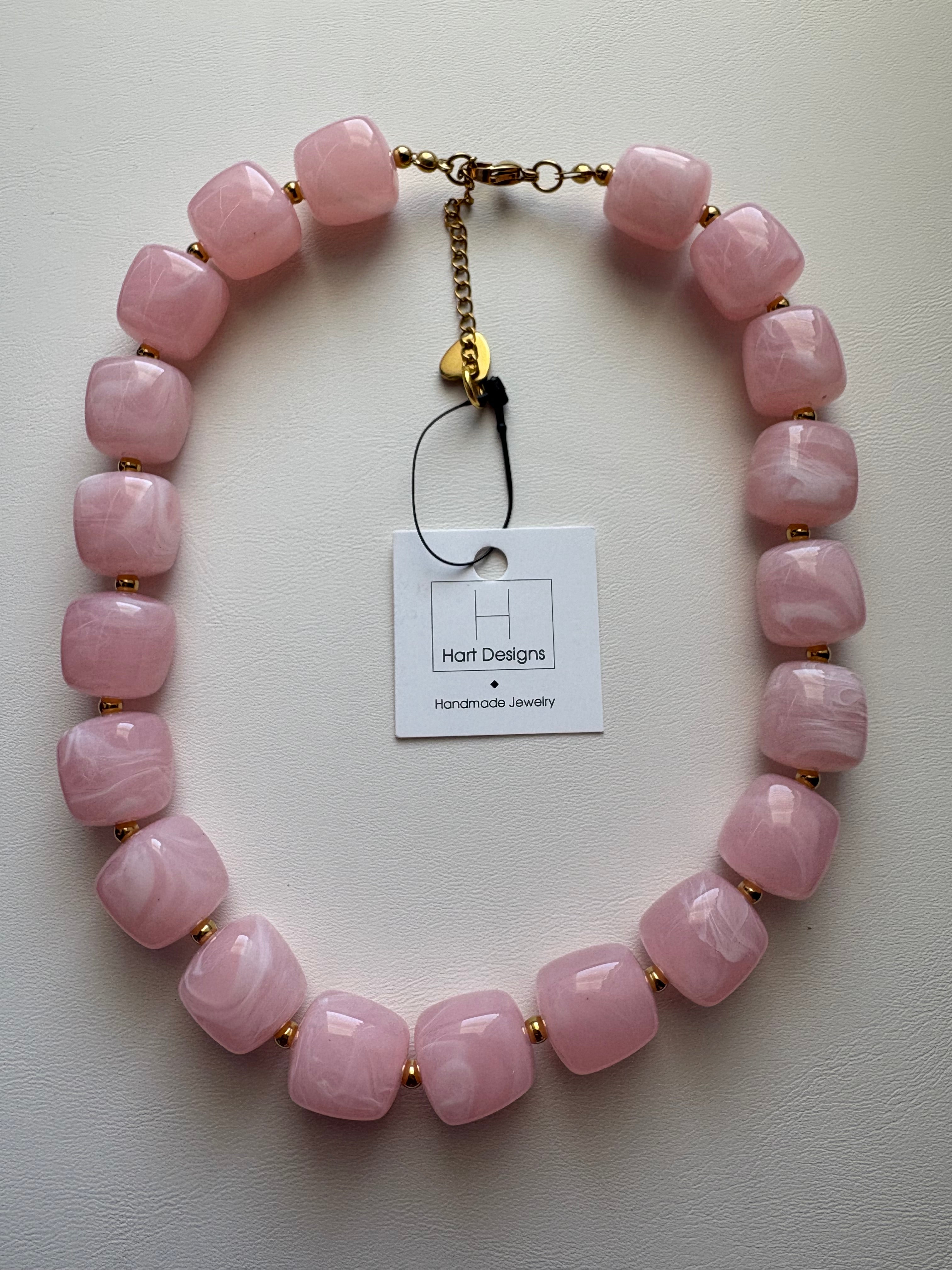 Pink Burst Necklace