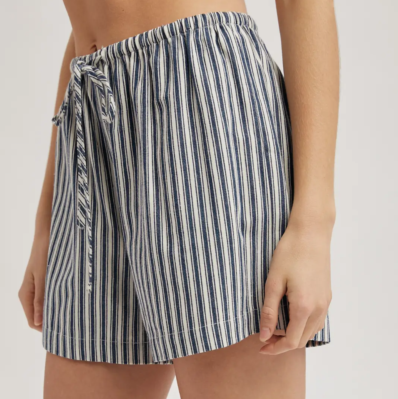 Navy Stripe Shorts