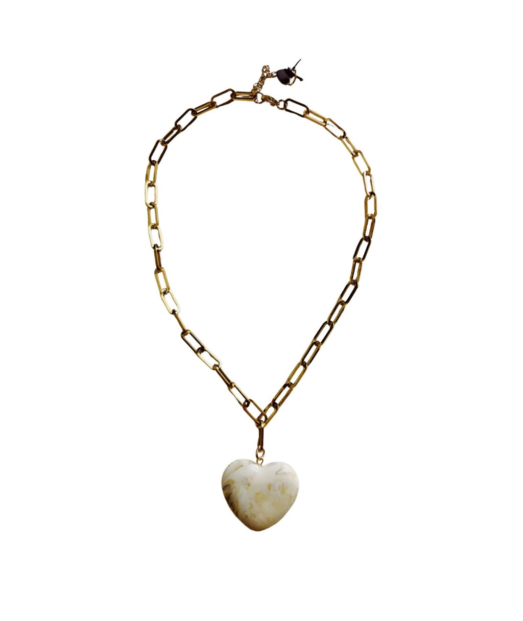 Marble Heart Necklace