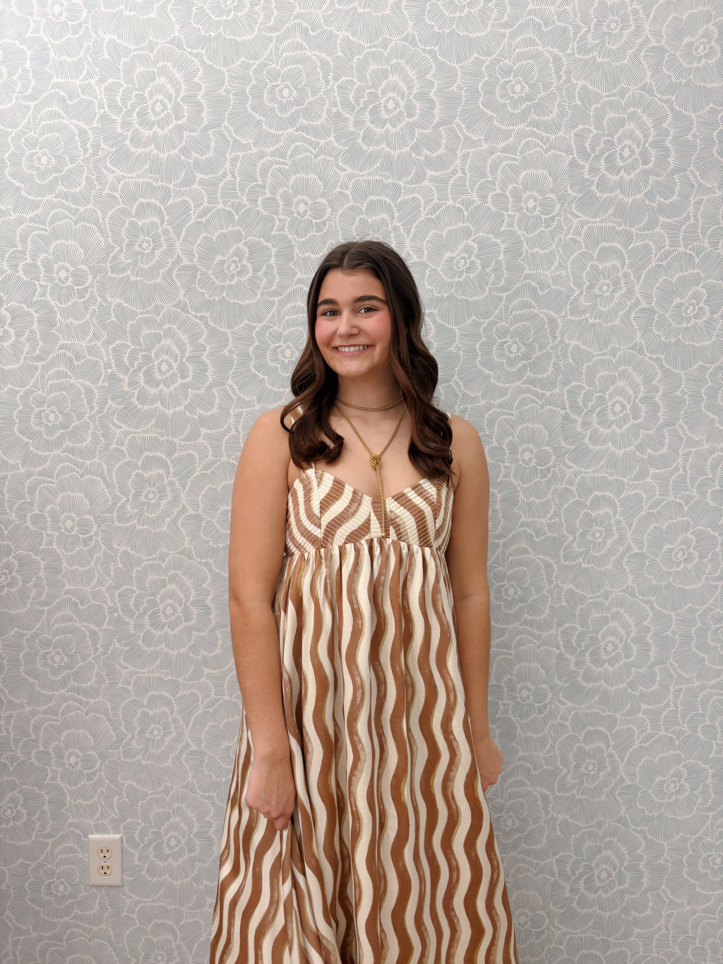 Golden Dune Midi Dress