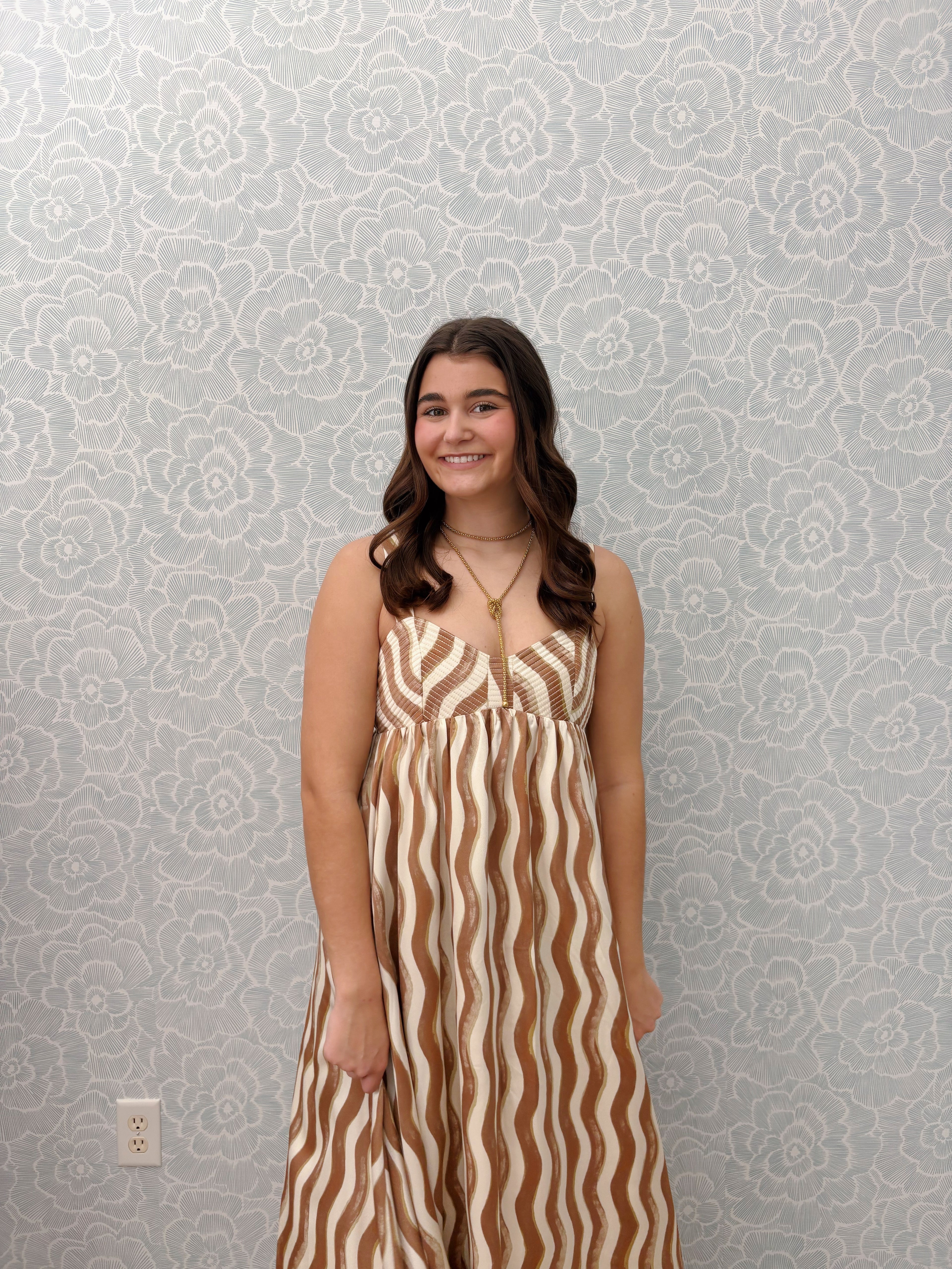 Golden Dune Midi Dress