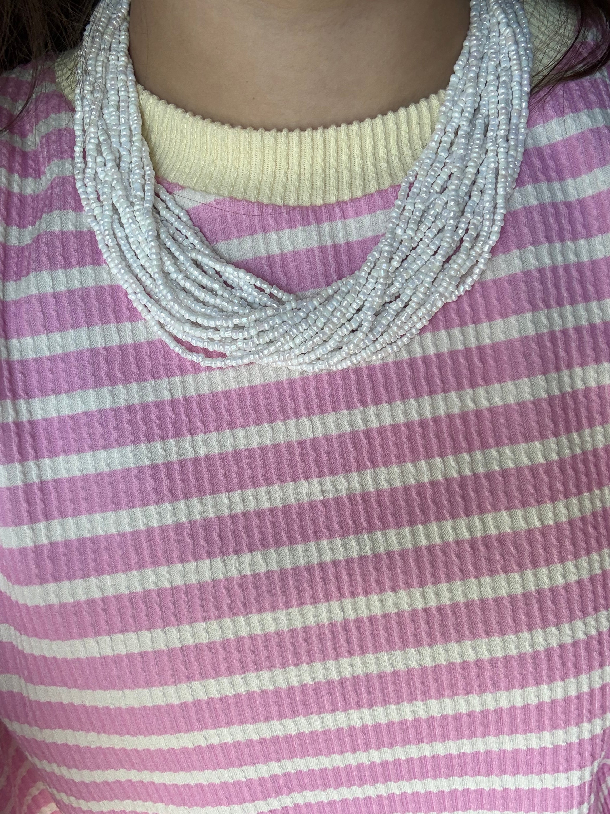 White Strands Necklace