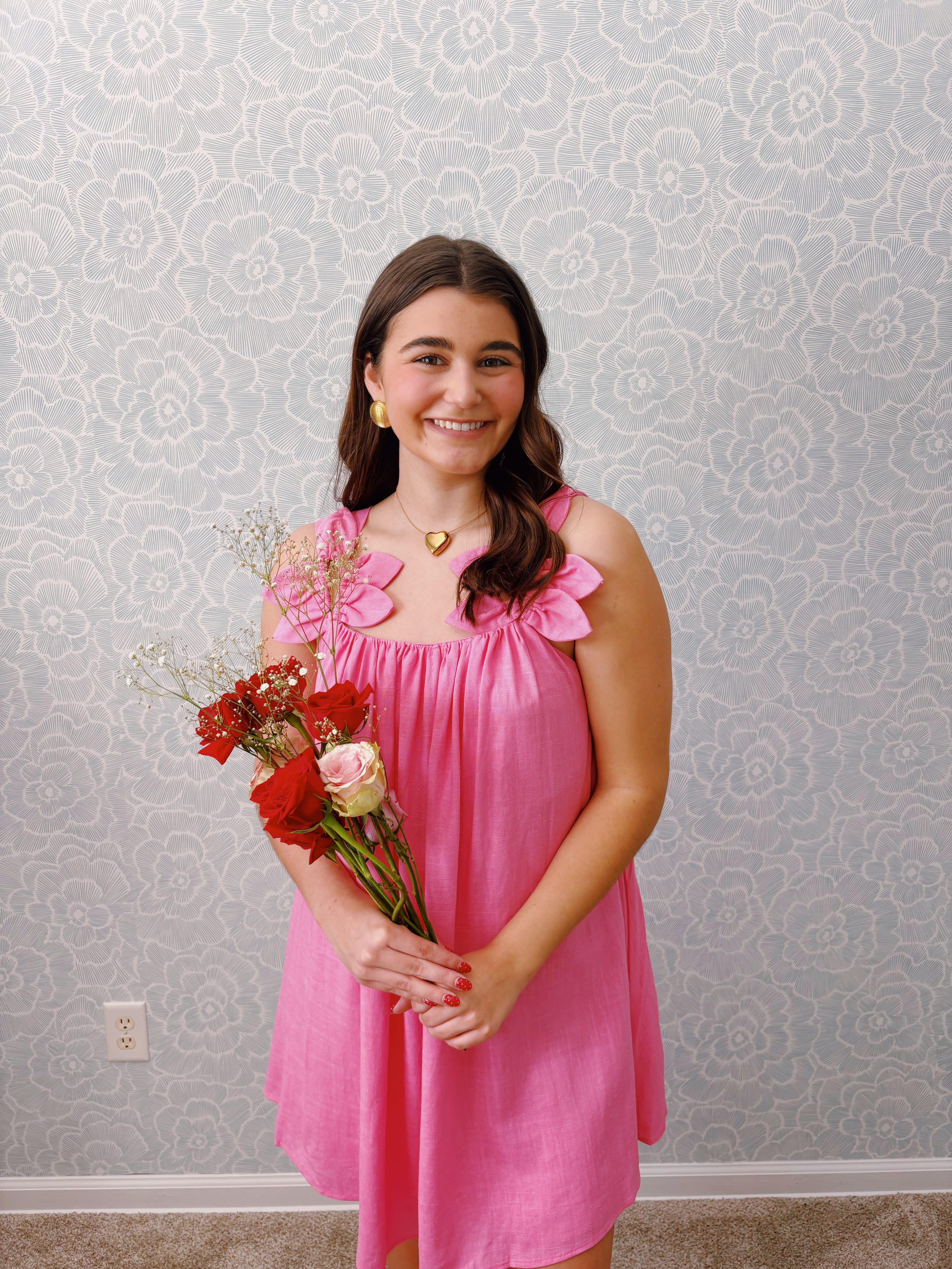 Pink Petal Mini Dress