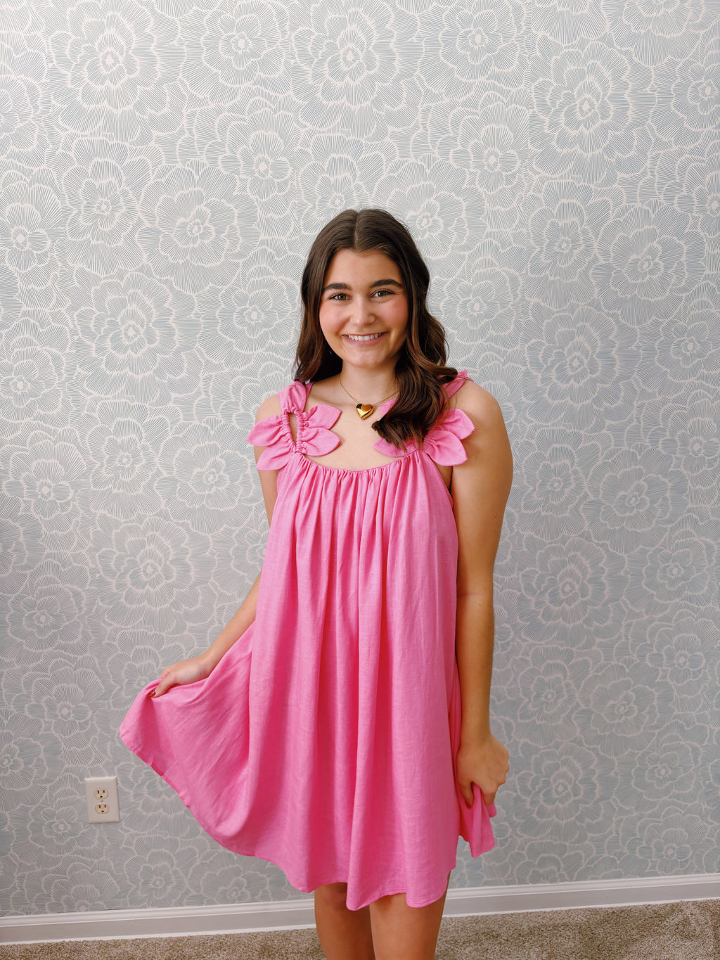 Pink Petal Mini Dress
