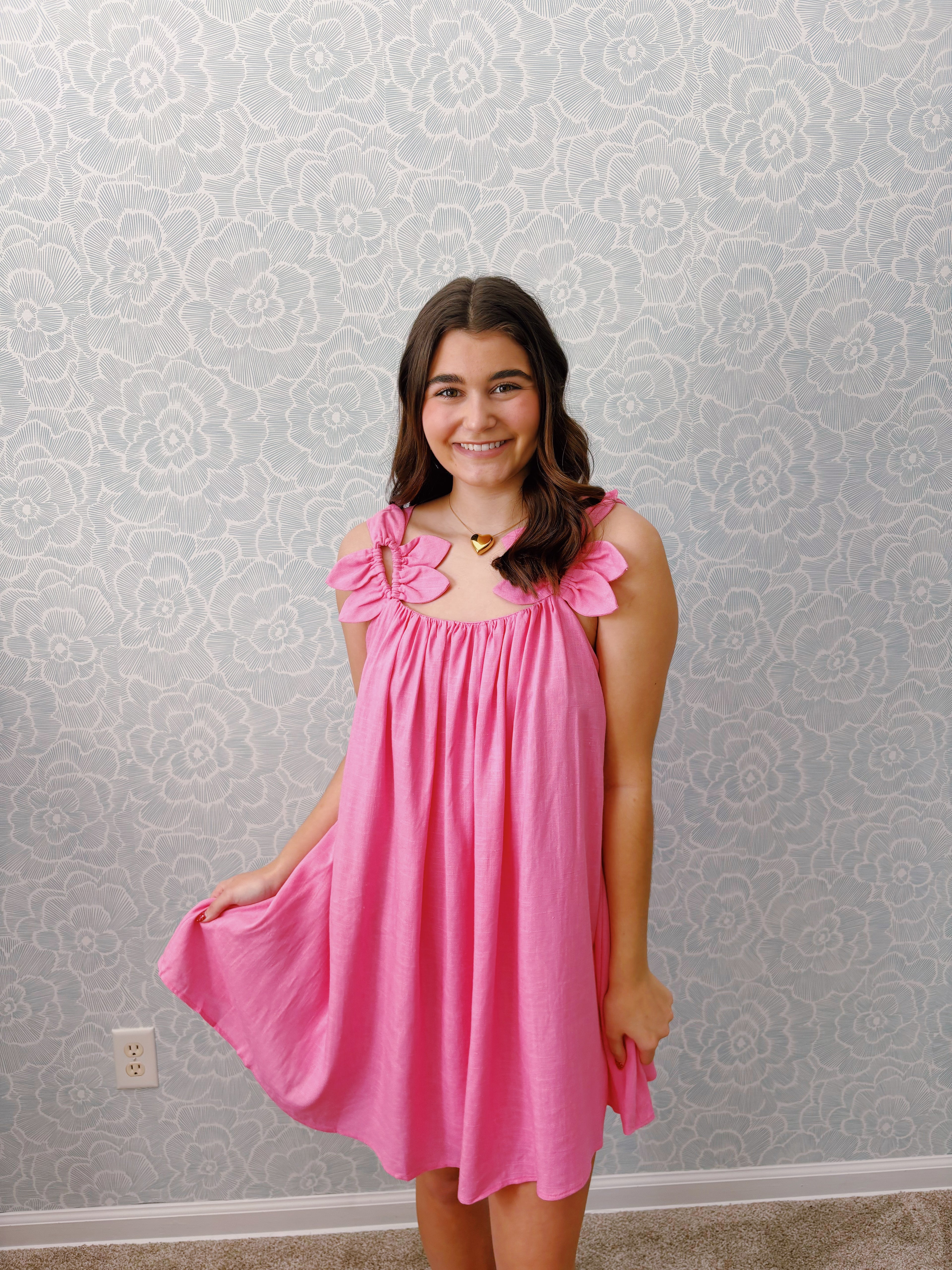 Pink Petal Mini Dress