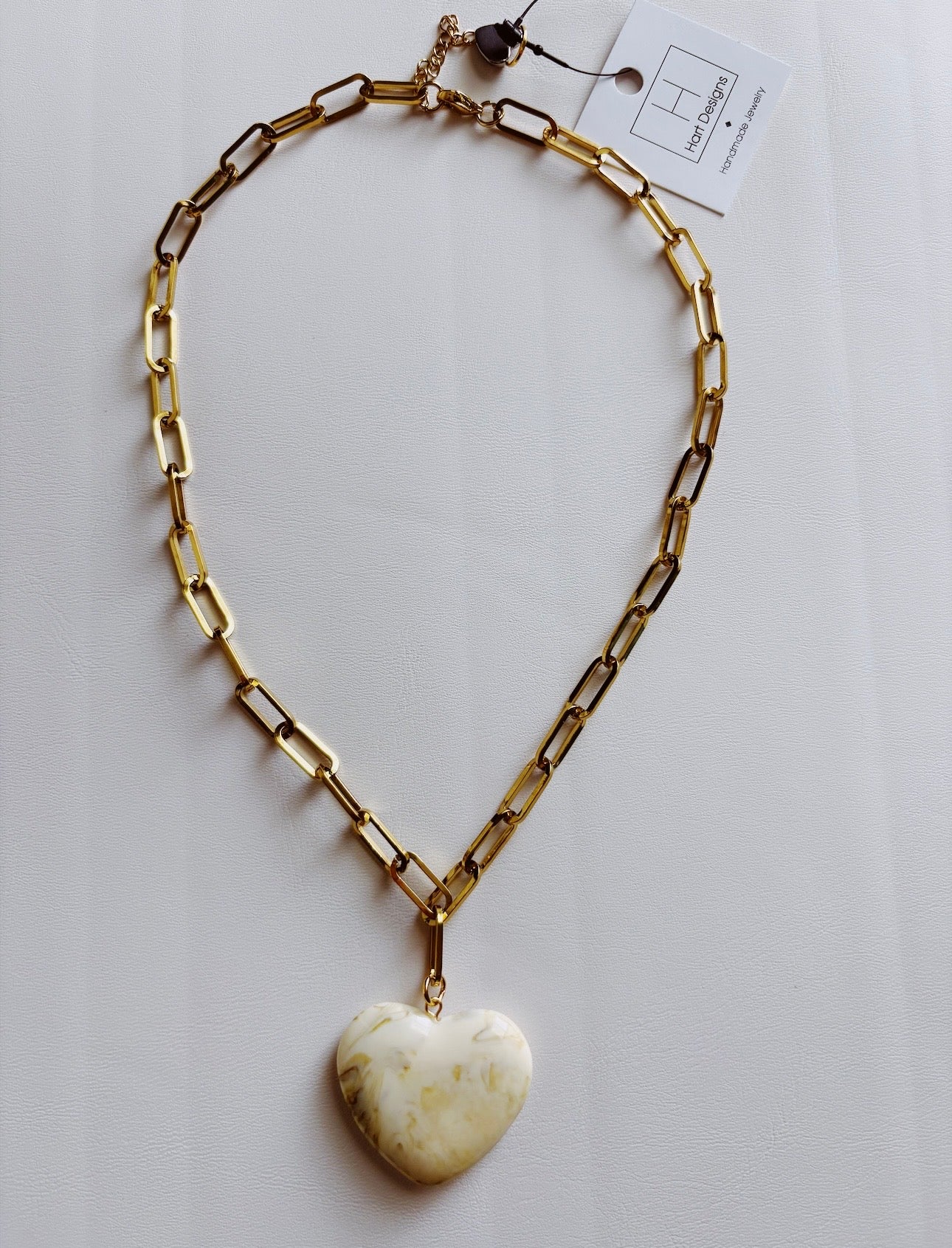 Marble Heart Necklace