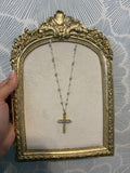 Pearl Cross Necklace