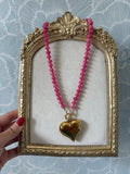 Pink Paradise Heart Necklace