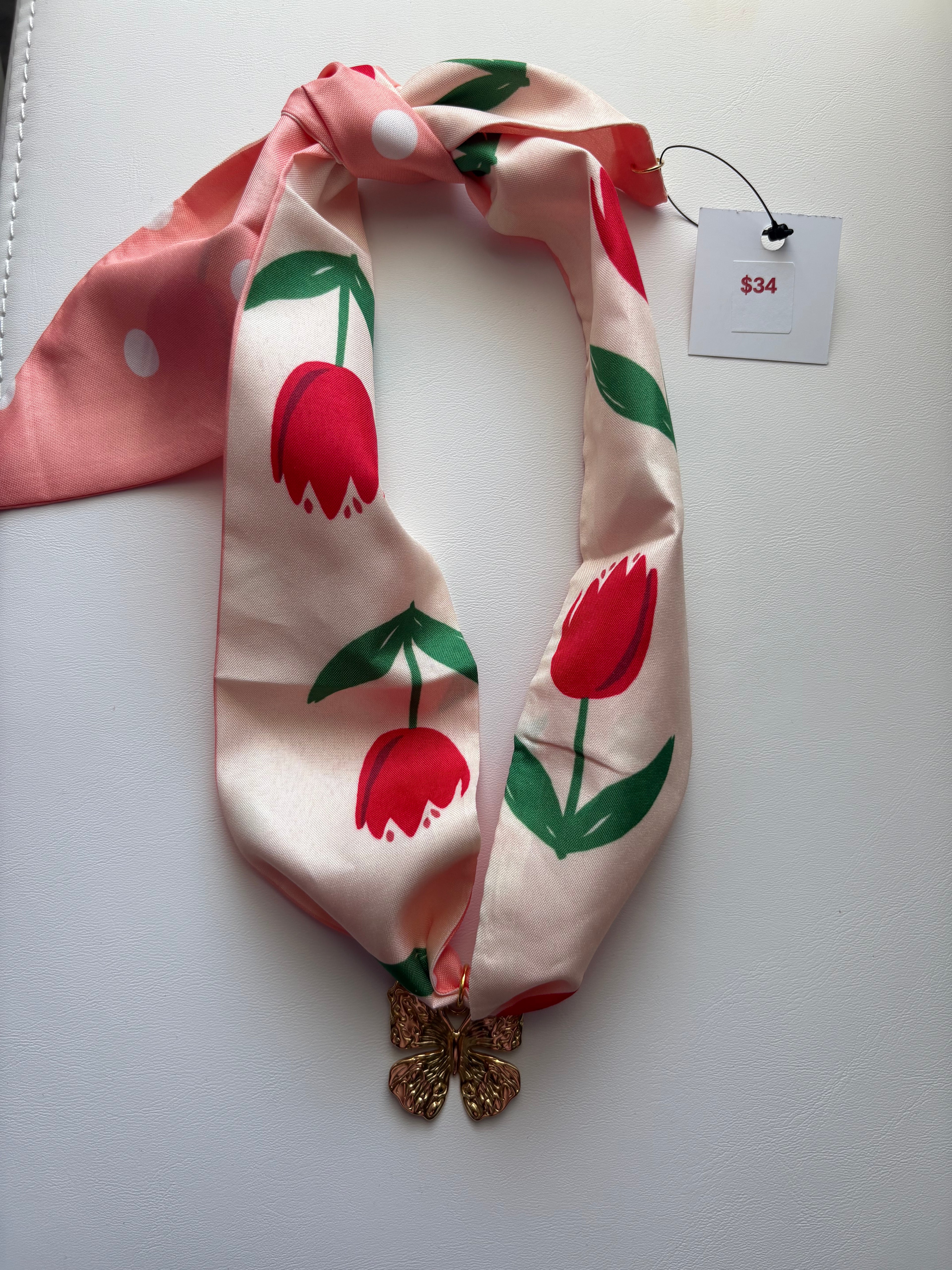 Tulip Scarf Necklace