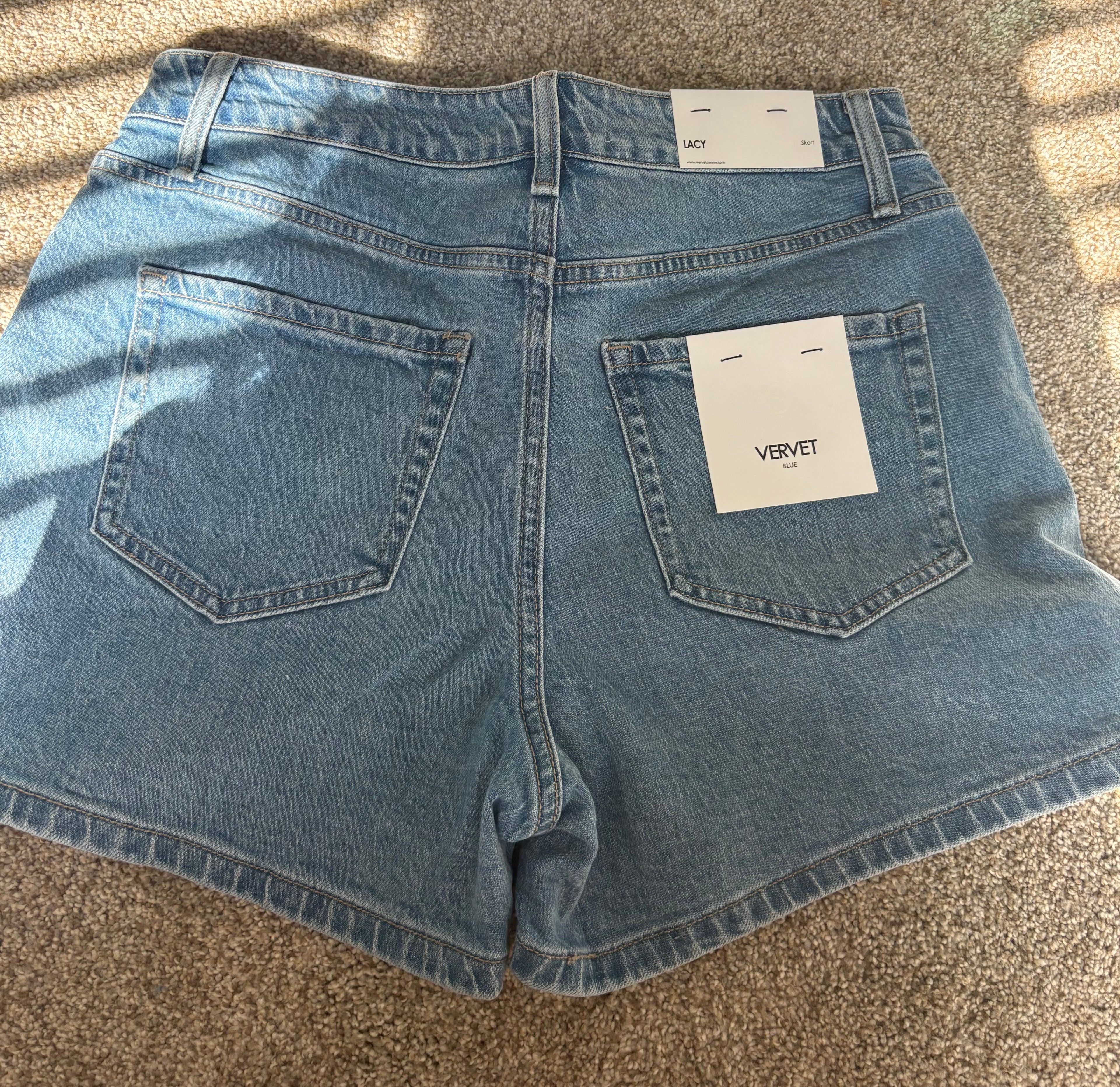 Denim Wrap Skort