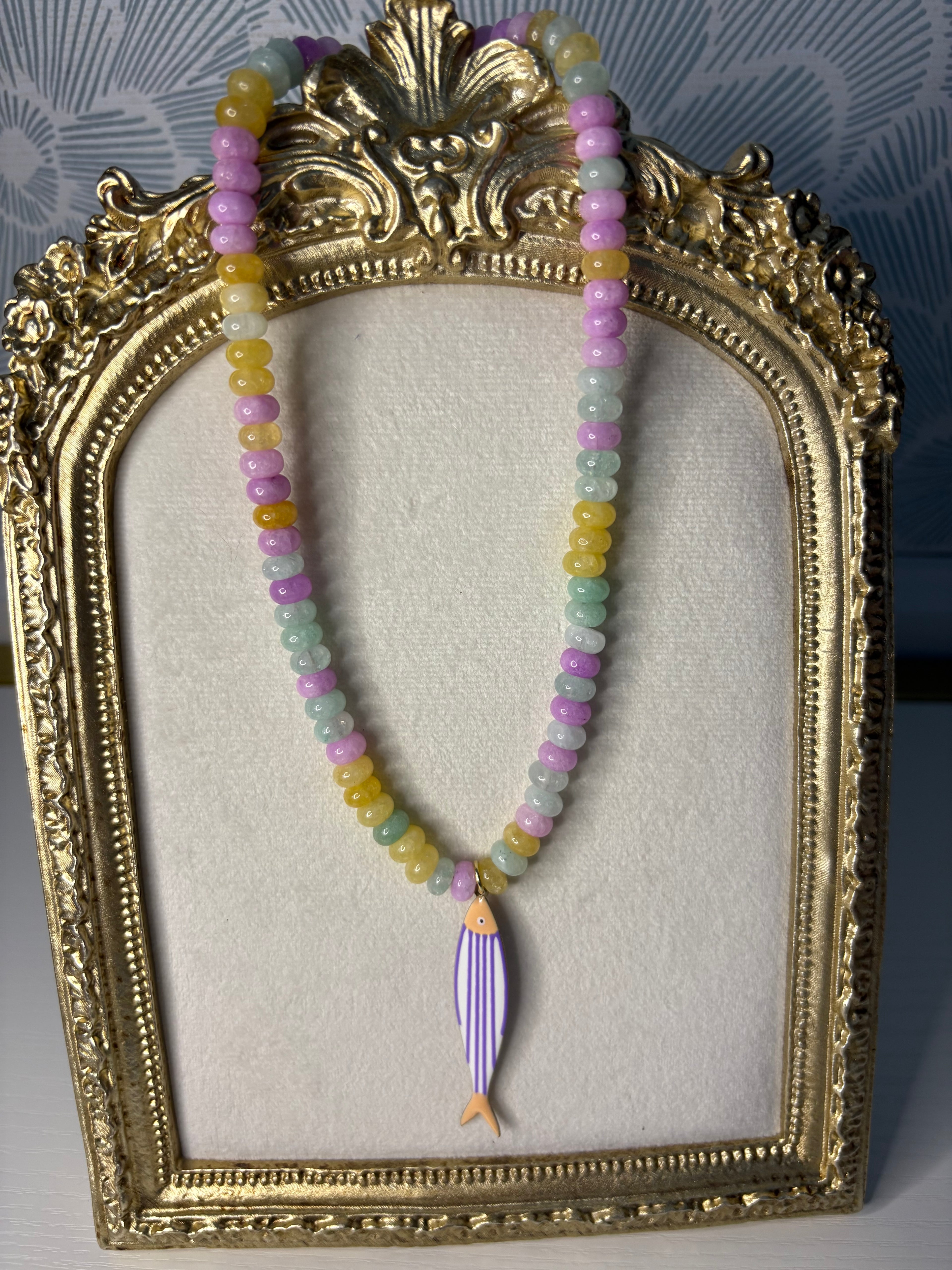 Cotton Candy Fish Necklace