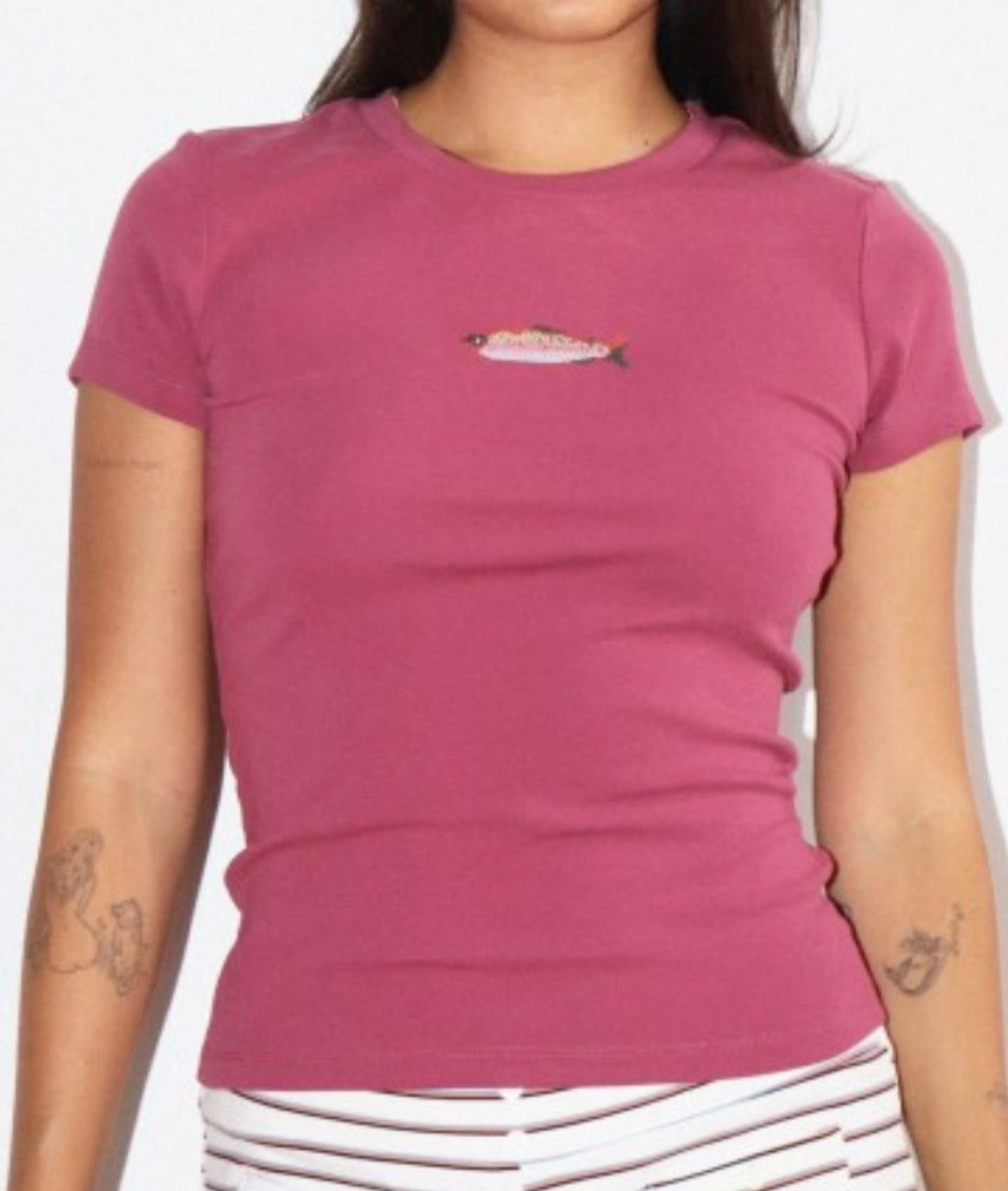 Embroidered Fish Tee