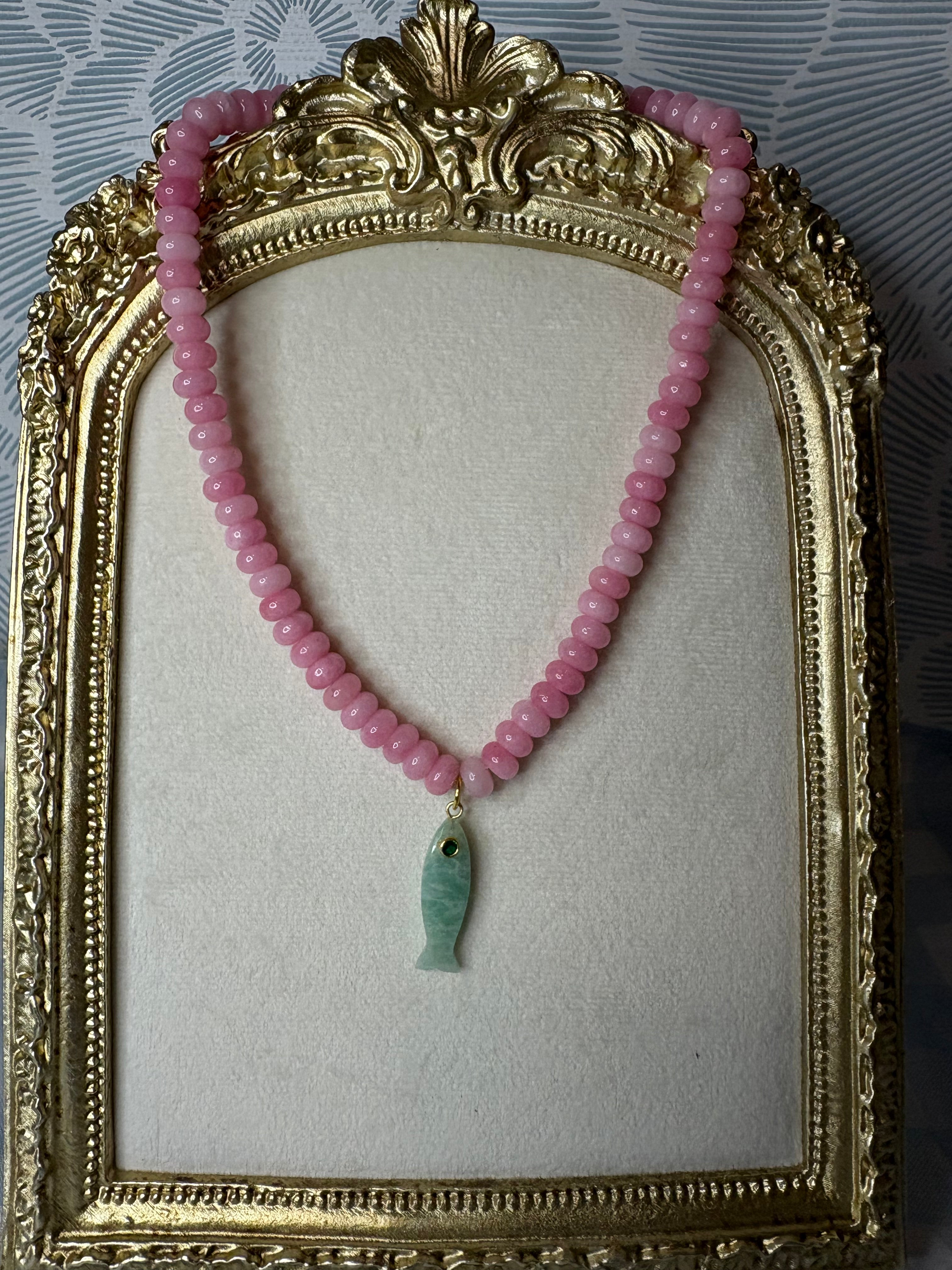 Pink Splash Necklace