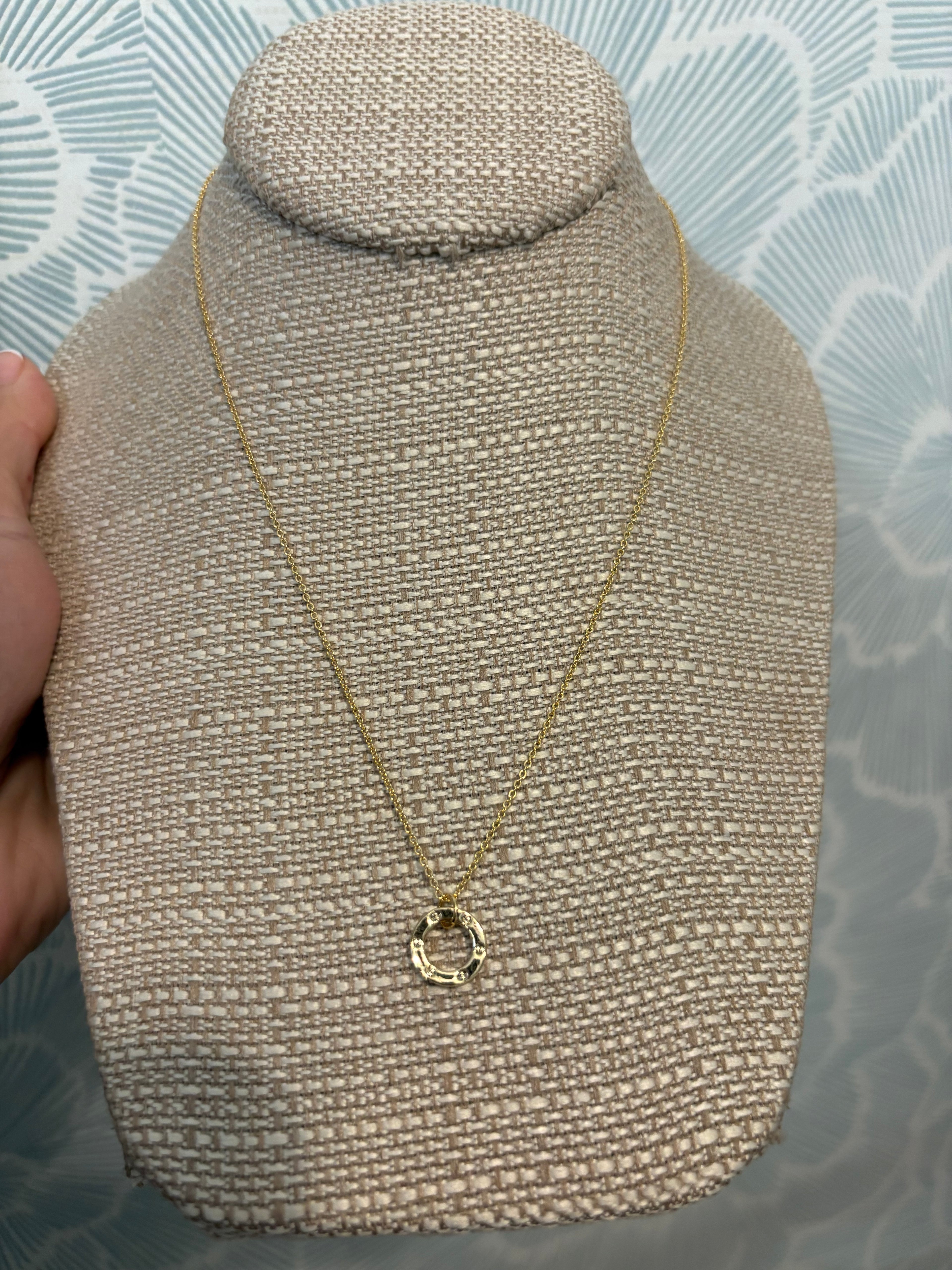 Gold Circle Necklace