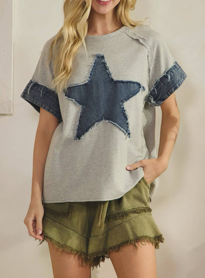 Blue Jean Star Top