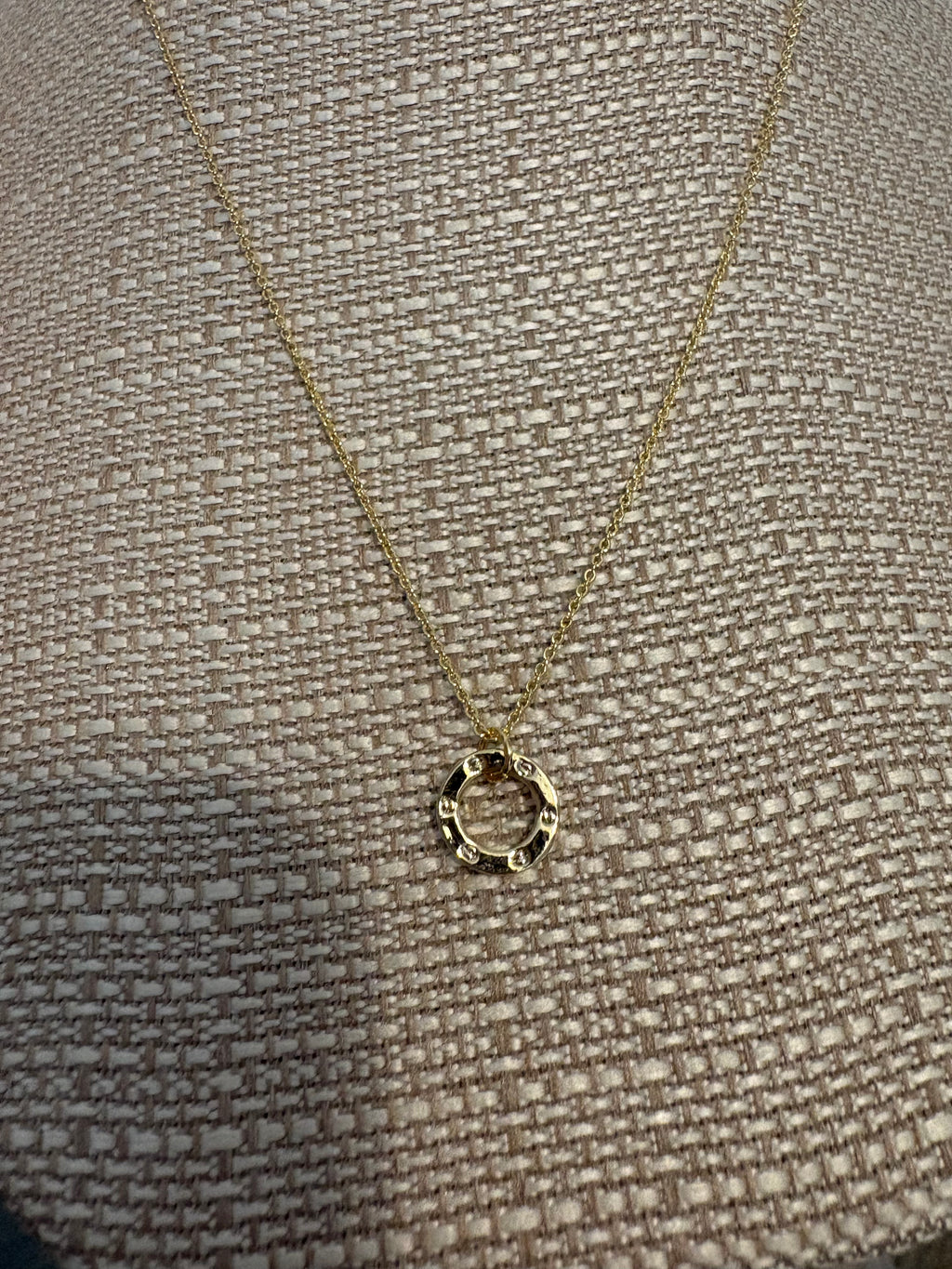 Gold Circle Necklace