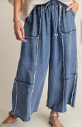 Denim Flowy Pants