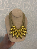 Starburst Burlap Necklace