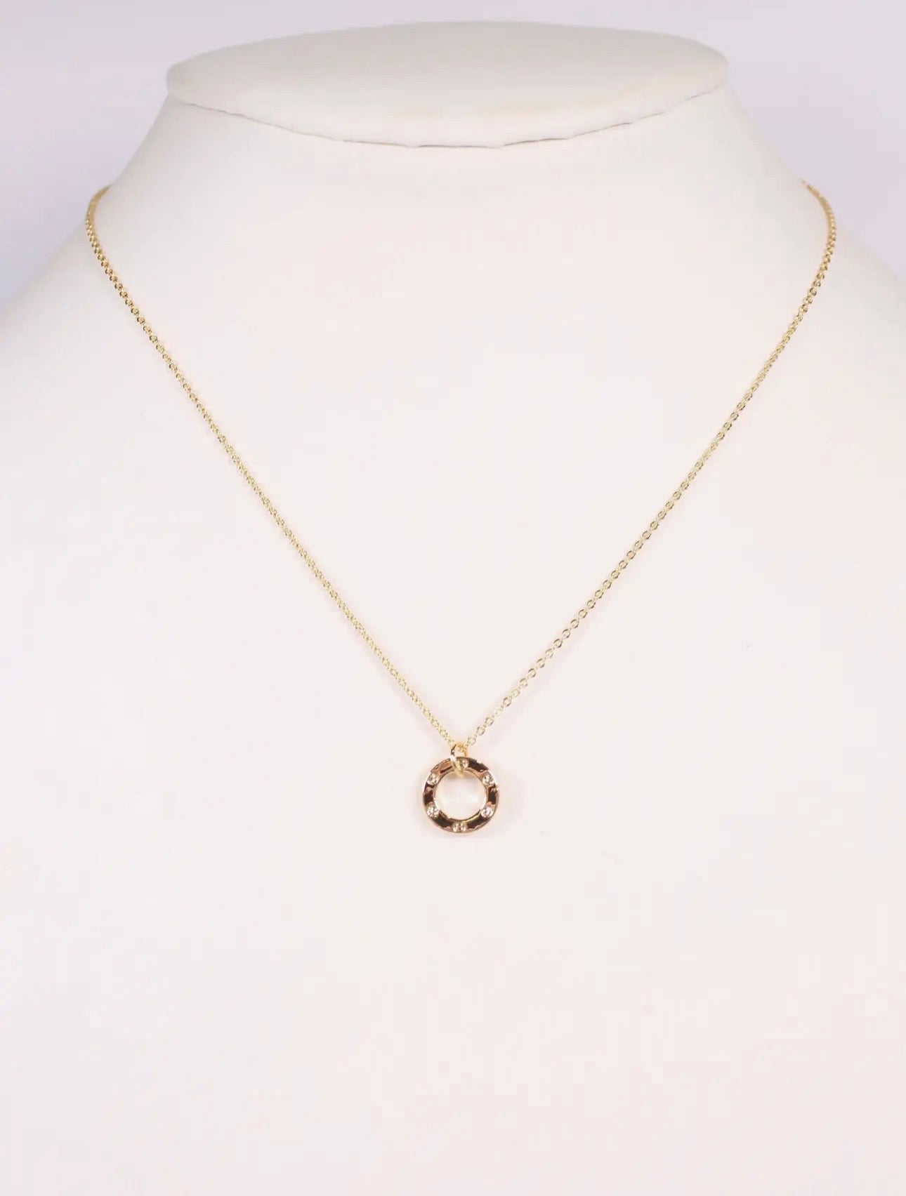 Gold Circle Necklace