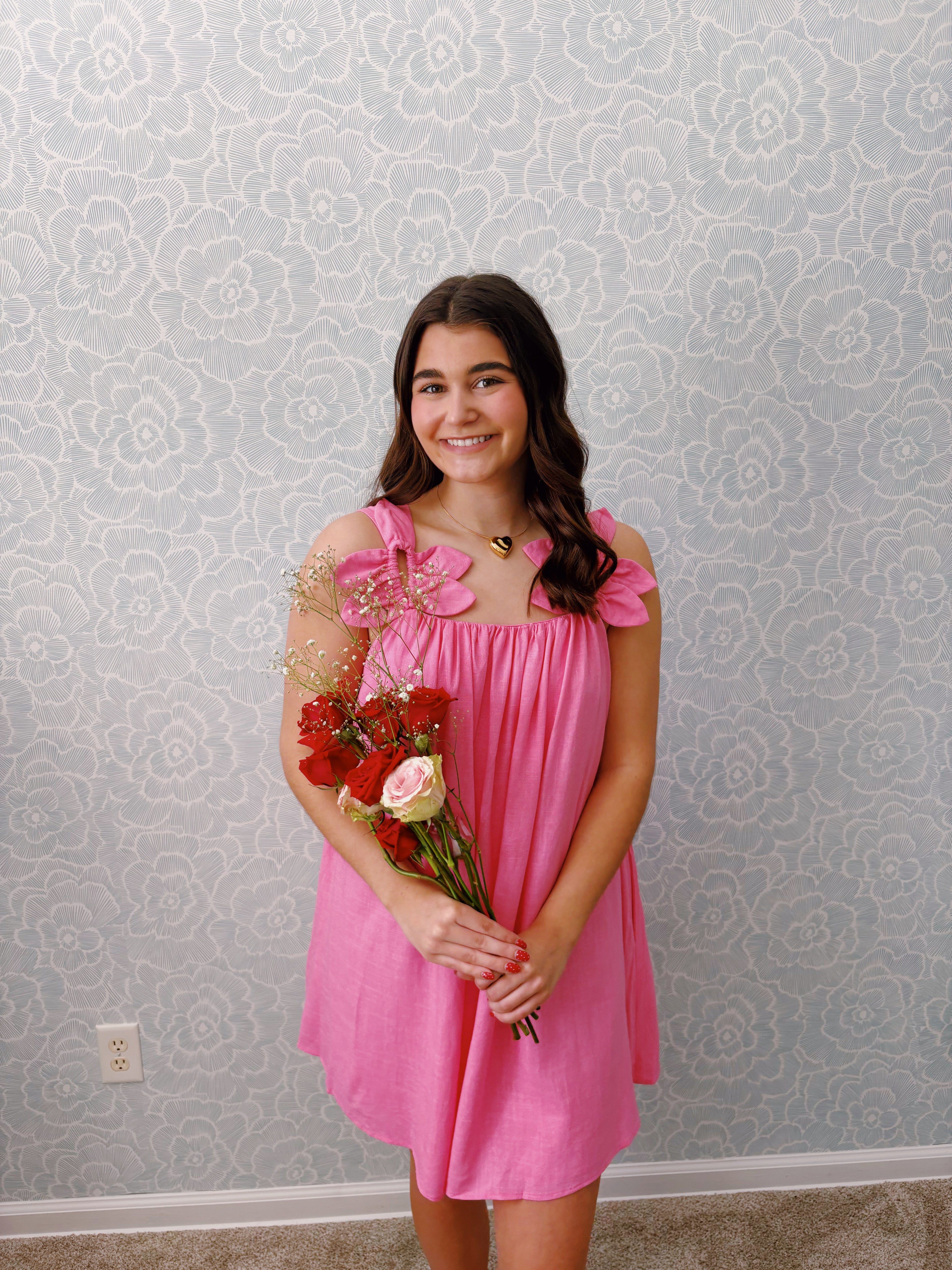 Pink Petal Mini Dress