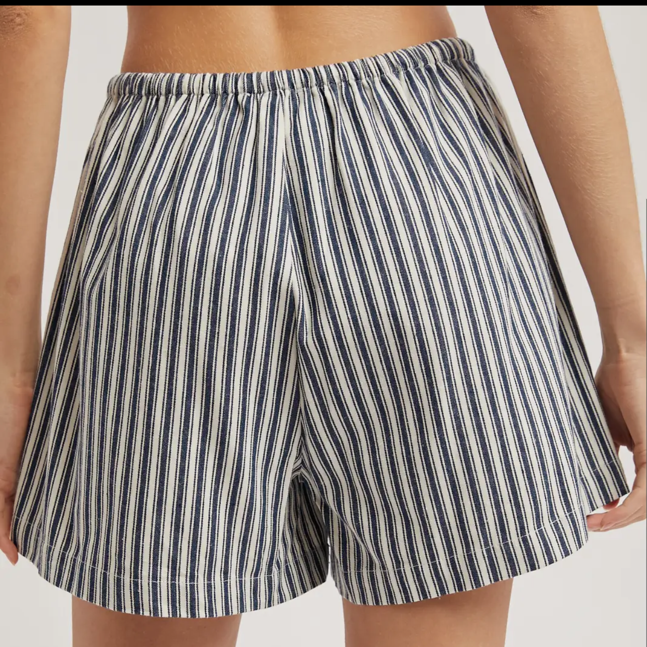 Navy Stripe Shorts
