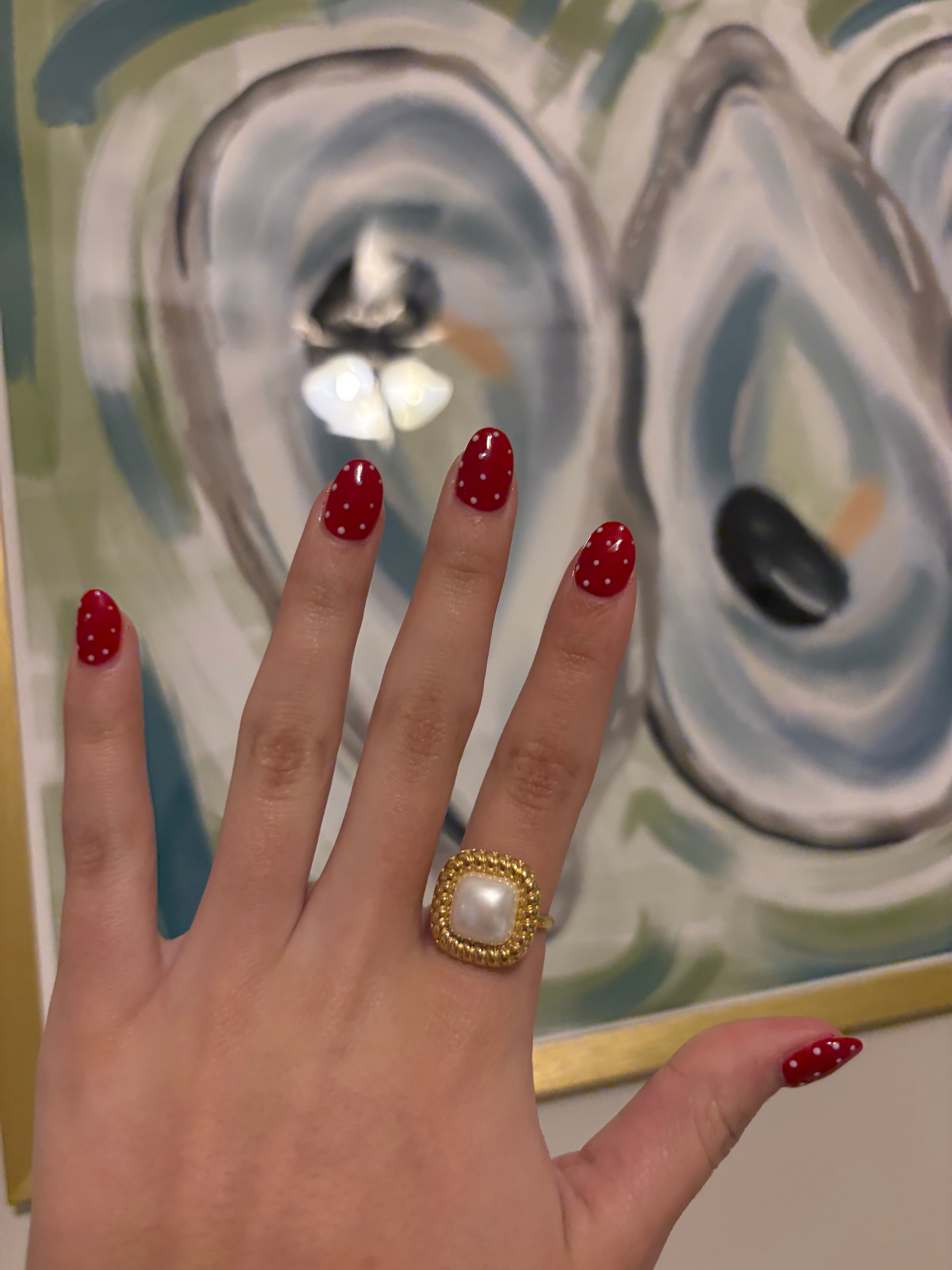 Endless Pearl Adjustable Ring