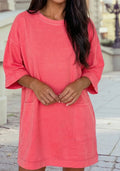 Coral Tshirt Dress
