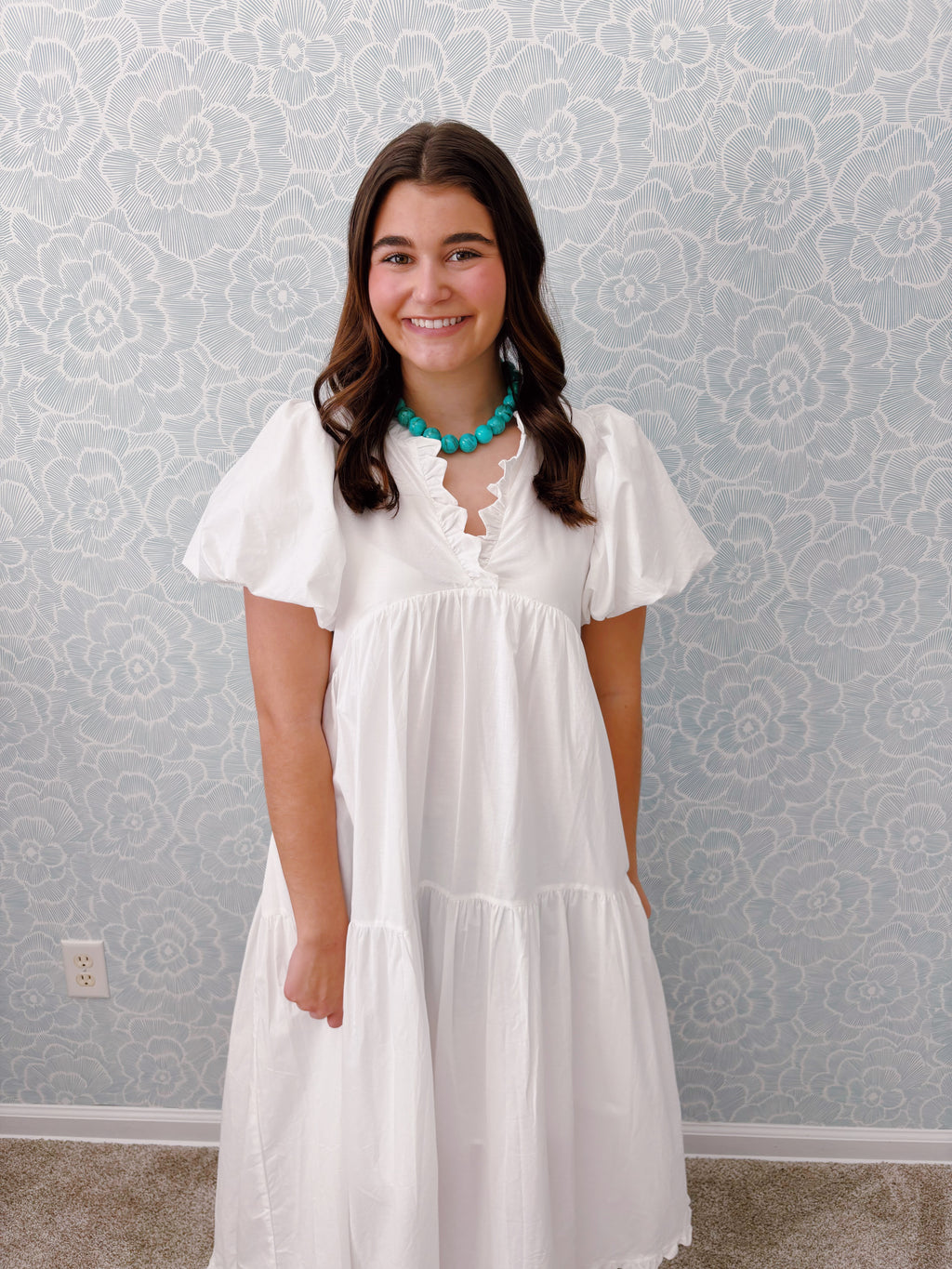 White Linen Dress