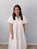 White Linen Dress