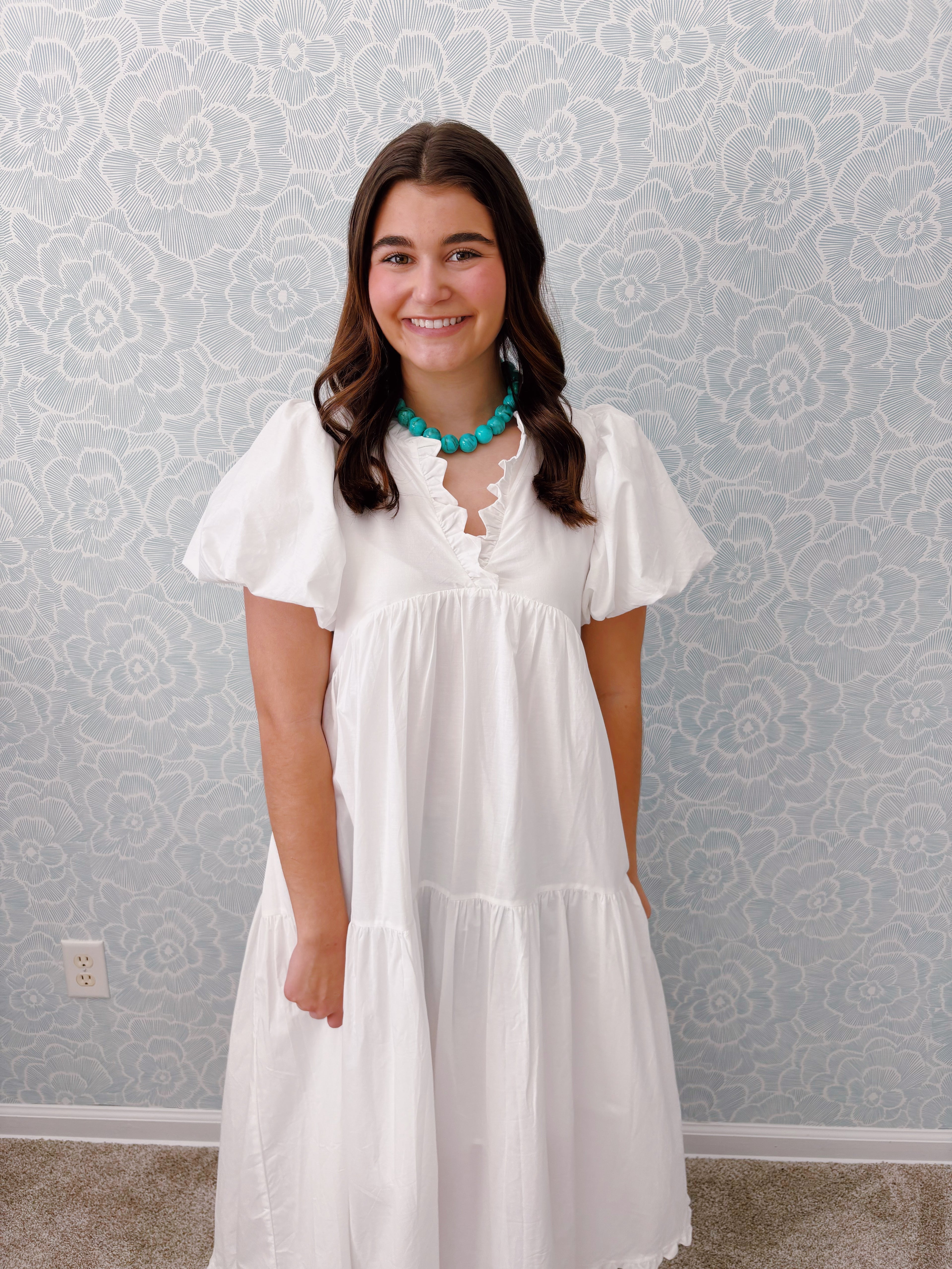 White Linen Dress