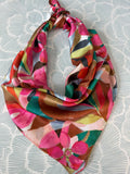 Flower Punch Scarf Necklace
