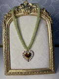 Green Heart Necklace