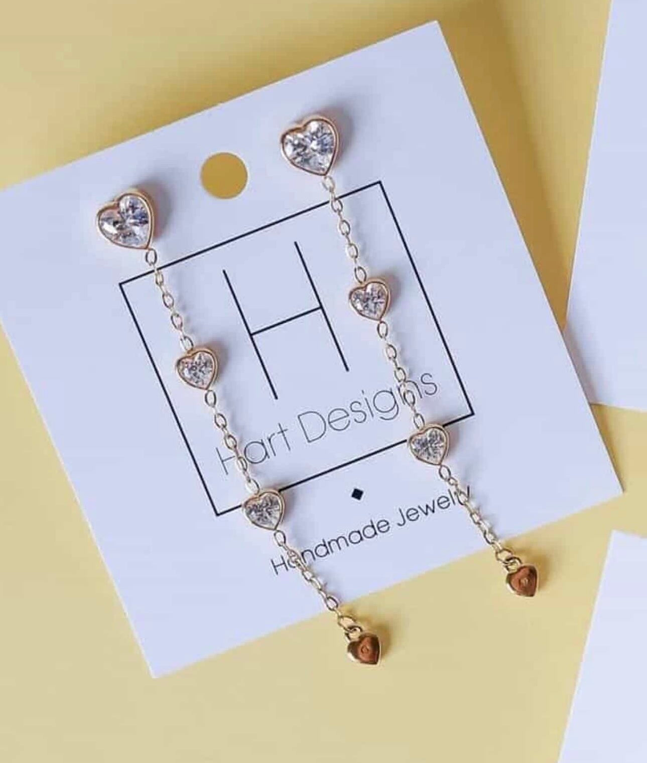Heart Drop Earrings